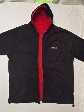 CPE Red & Black Hooded Jacket – Full Zip – Size Unknown